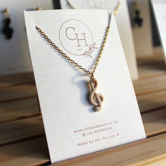 Treble Clef necklace