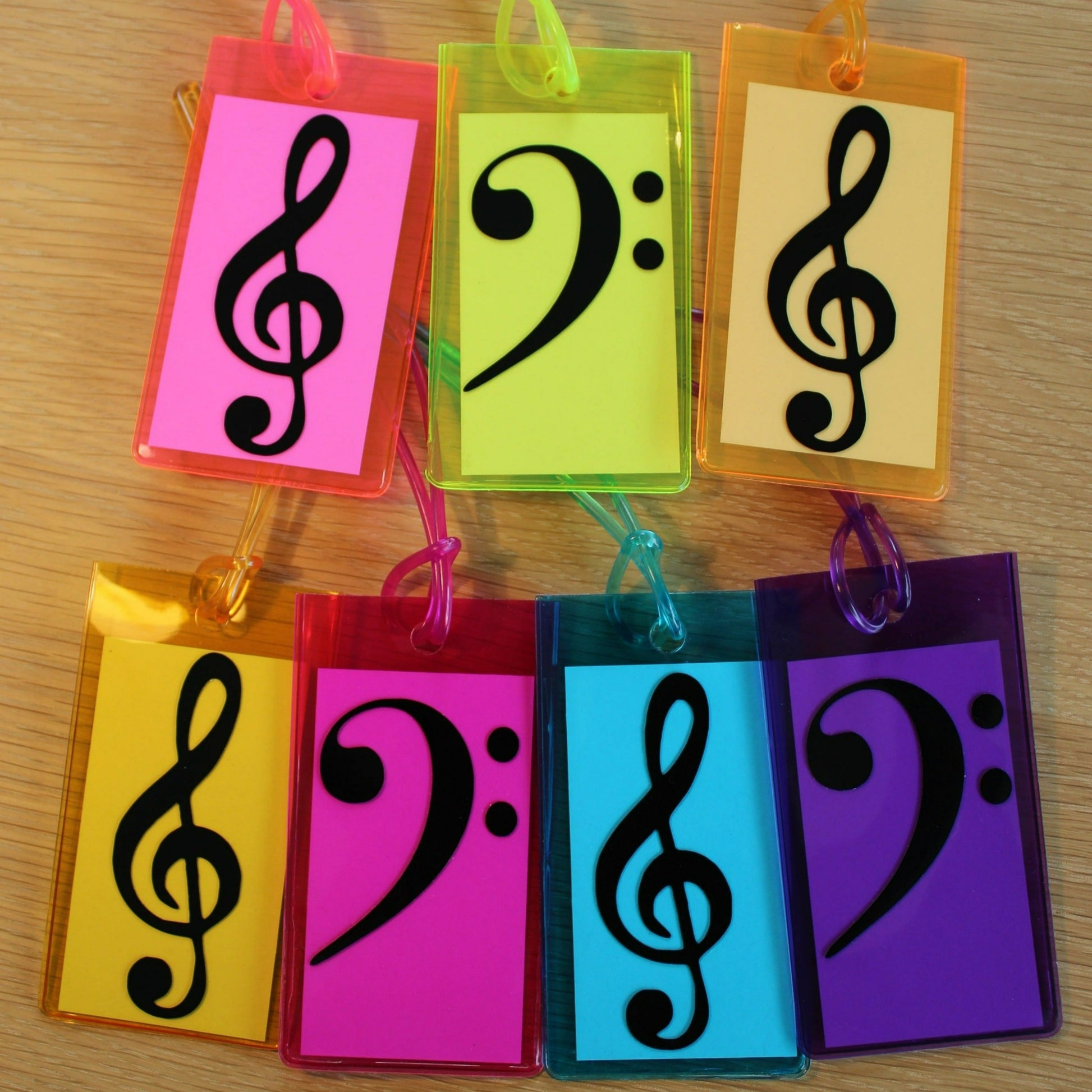 Colourful Colorful Treble Clef Music Musical Note Vibrant