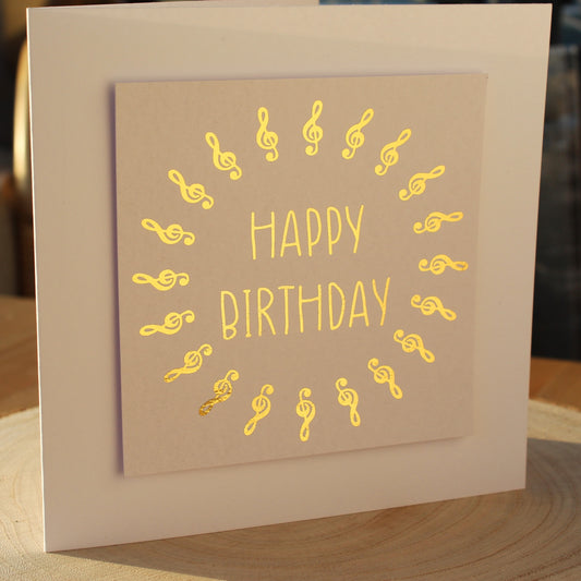 'Happy Birthday' Foil Card